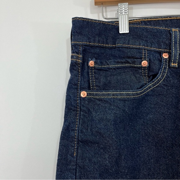 Levi’s 505 Straight Leg Dark Wash Jeans 36x32 - Picture 2 of 16